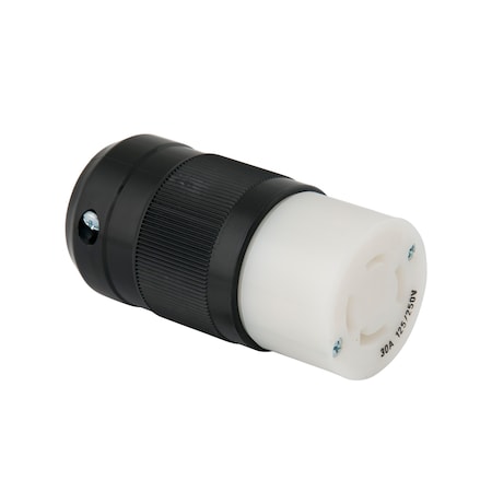Marinco Locking Connector, L14-30R, 30 A, 125/250V AC, 3 Pole, Screw Terminals, Spring Clamp Terminals 3014C